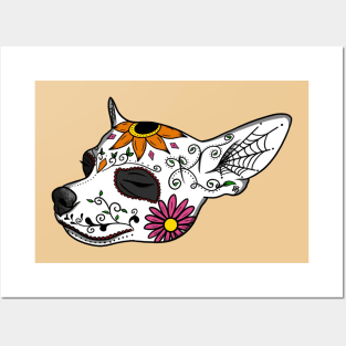 Chihuahua sugar skull Posters and Art